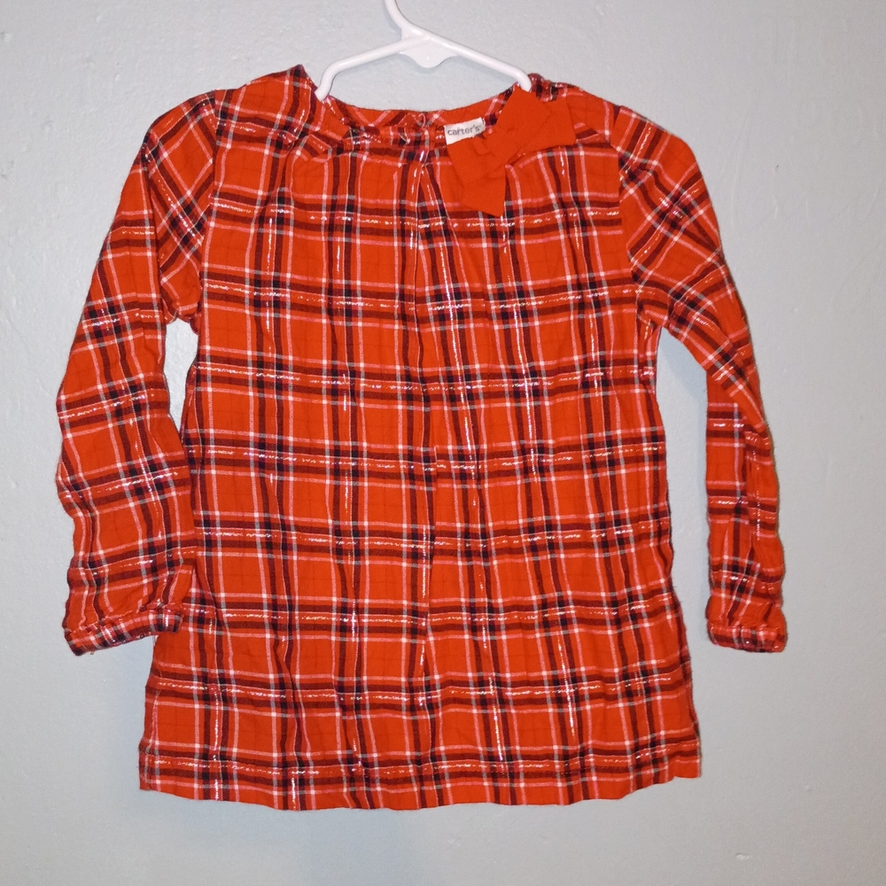 Carter's Red Plaid Button Down Shirt